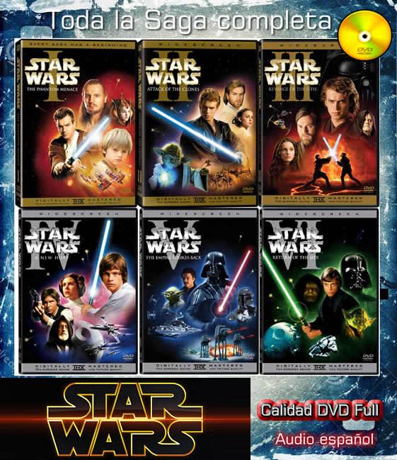 La saga completa Star Wars $  220 envio incluido